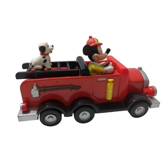 Disney Mickey Mouse Fire Truck Fire Engine Toy Car Dalmation - Picture 3 of 6